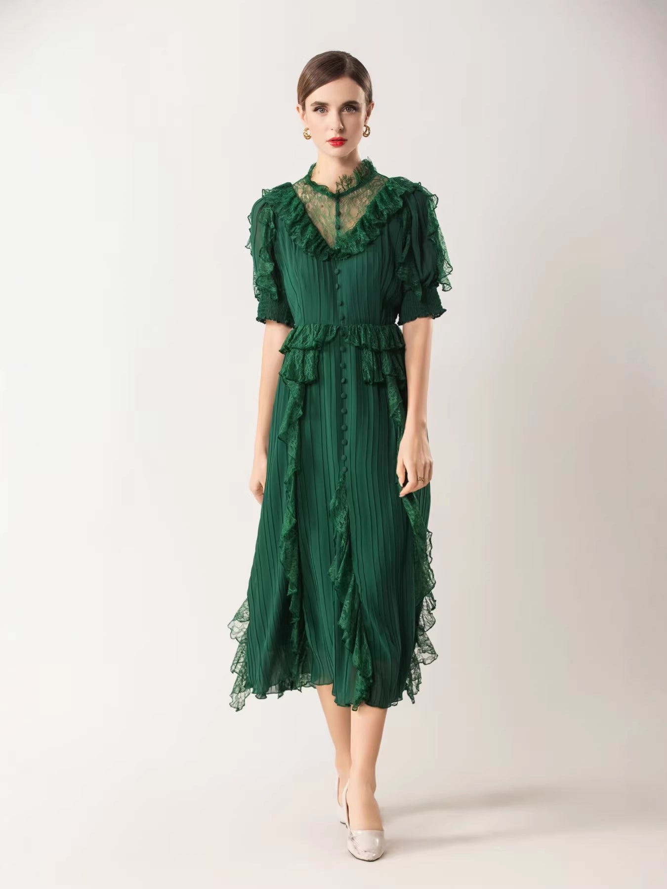 Robe Bohème avec Broderies pour Cérémonie — vue principale | Porivana