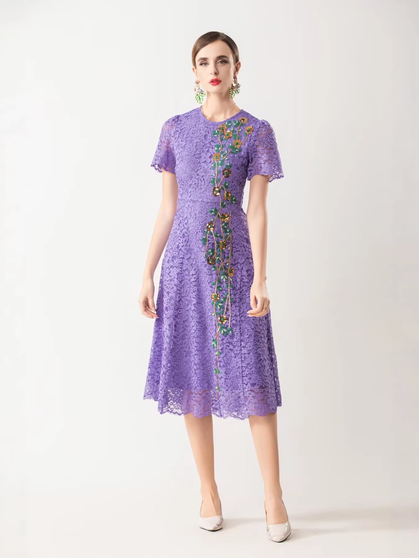 Robe Bohème Évasée Fluide pour Festival — détail 2 | Porivana