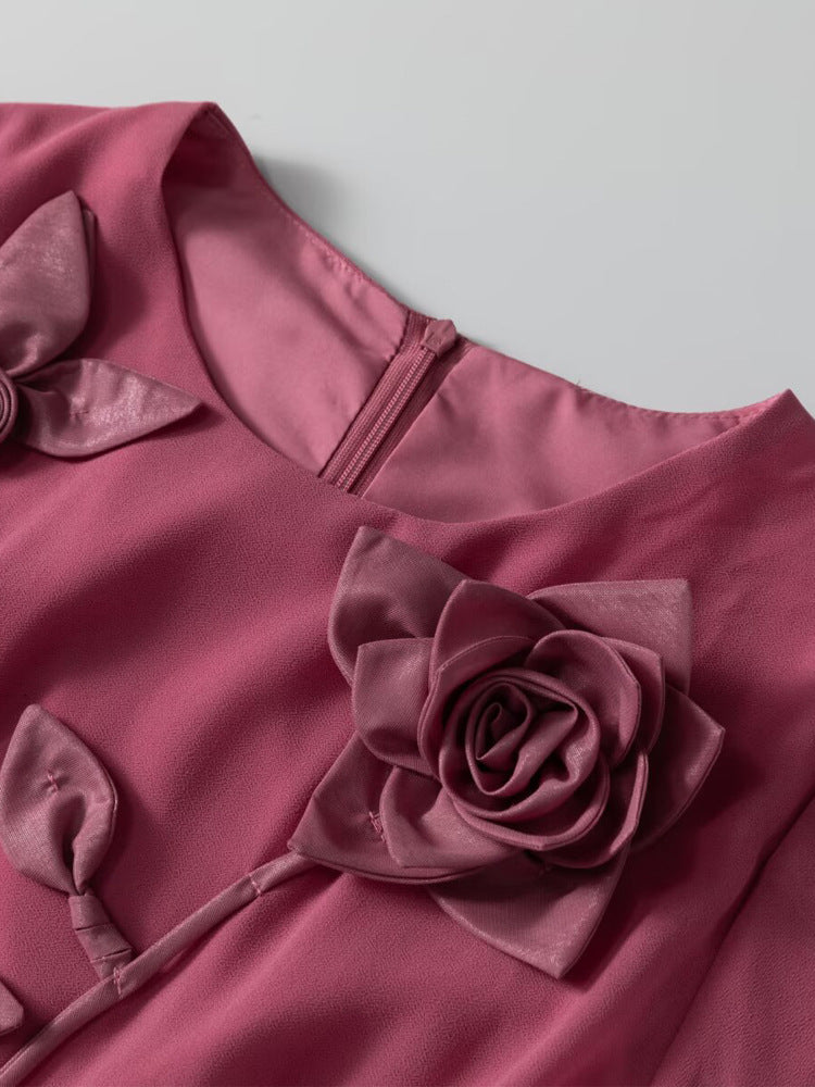 Robe Courte à Volants Romantiques pour Plage — détail 2 | Porivana