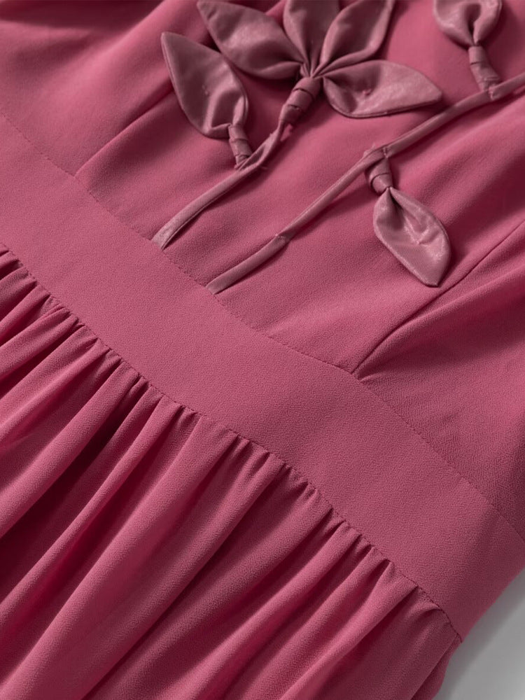 Robe Courte à Volants Romantiques pour Plage — détail 3 | Porivana